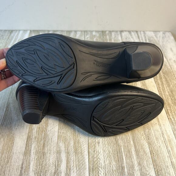 Earth Garnet Shoes Women's 8 Black Adjustable Mary Jane Heels Ankle Strap EUC - Picture 7 of 8